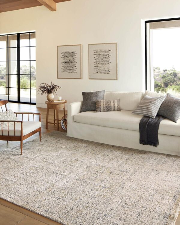 Loloi Amber Lewis x Alie Collection, Sand & Sky 5'-3" x 7'-9" Area Rug – Antique & Modern Accent Rugs for Living Room, Bedroom, Entryway & Hallway, No Shed High Traffic Area Home Decor Rug