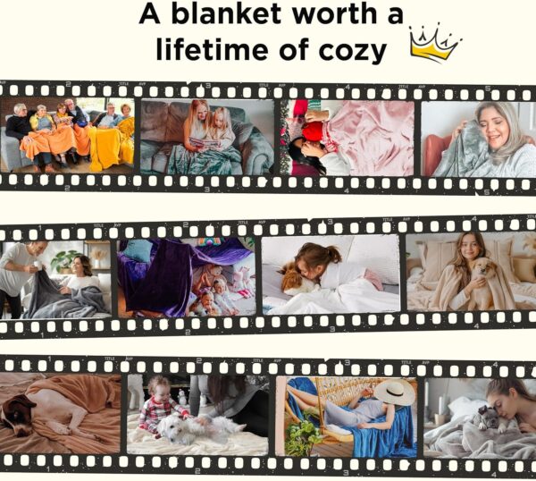 Bedsure Fleece King Size Blankets for Bed Grey - Soft Lightweight Plush Cozy Fuzzy Luxury Microfiber, 108x90 inches - Image 6