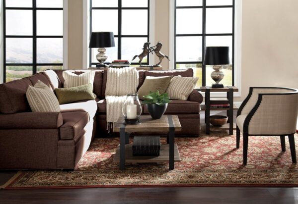 Stowe Reclaimed Wood Coffee Table, 42"L, Durable Metal Legs, Unique Wrapped Metal Strap Design, Rustic Brown, Ideal for Living and Office Spaces - Image 6