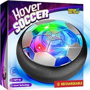 Hover Soccer Ball for Kids - Boy Birthday Gifts - Indoor Toy Games Gift for Boys Age 6, 7, 8, 9, 10, 11, 12 Year Old - Light-Up Toys Game for Kid - 6-8, 8-12 - Gifts for 8 Year Old Boy