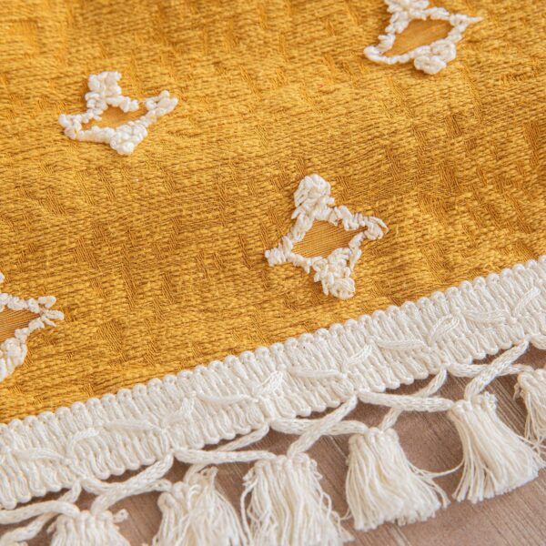 Fall Table Runner Yellow, Autumn Thanksgiving Kitchen Dining Fall Runner for Table, Fall Decorations for Home Table Runners 108 inches Long - Image 5