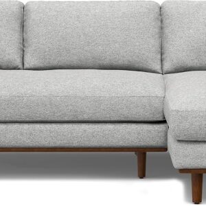 SIMPLIHOME Morrison Right, 102 inch - Sectional Sofa, Mist Grey