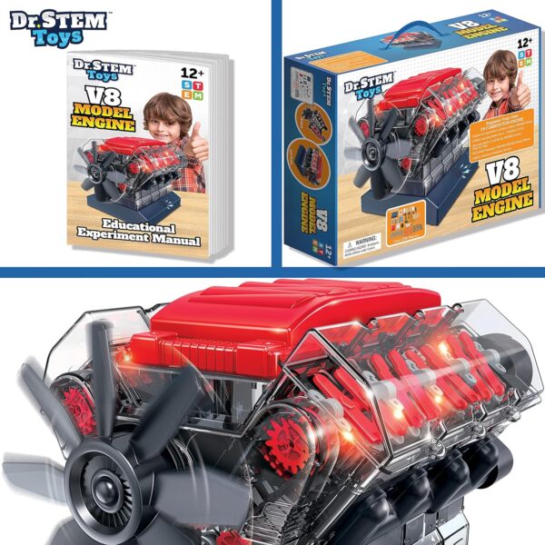 Dr. STEM Toys V8 Model Engine - Image 7