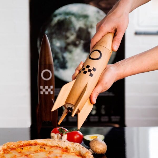 Suck UK | Salt And Pepper Shakers Rocket | Large Salt And Pepper Grinder Set For Home Decor | Kitchen Gadgets & Kitchen Accessories | Novelty Salt & Spice Grinder Gifts | Dining Room Decor - Image 3