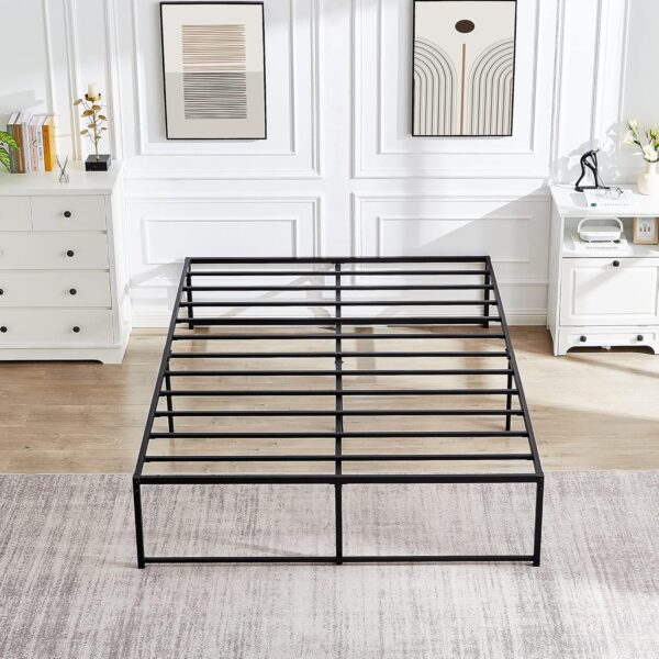 VECELO 16" Queen Bed Frame/Metal Platform Mattress Foundation/No Box Spring Needed - Image 5