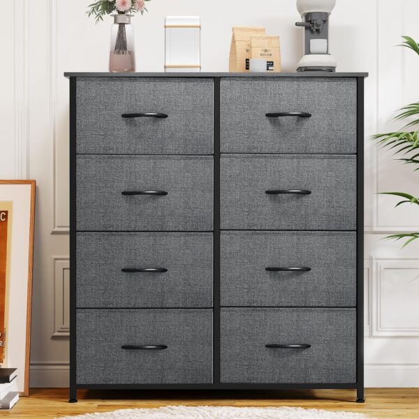YITAHOME Dresser for Bedroom, Fabric Dresser with 8 Drawers,Tall Dresser,Chest of Drawers for Closet - Image 4