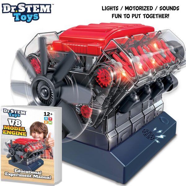 Dr. STEM Toys V8 Model Engine - Image 3