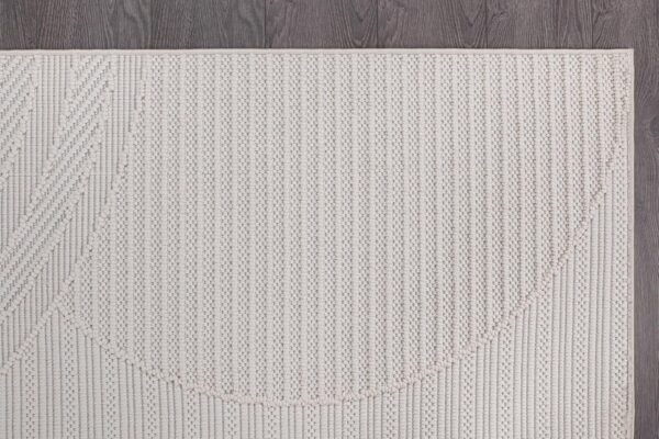 CAMILSON Micro Loop Rug 9x12 Modern Luxury Geometric Arch Large Area Rugs Soft High and Low Pile Stain Resistant Easy-Cleaning Non-Shedding for Living Room Office Indoor Carpet (9 x 12 / White) - Image 7