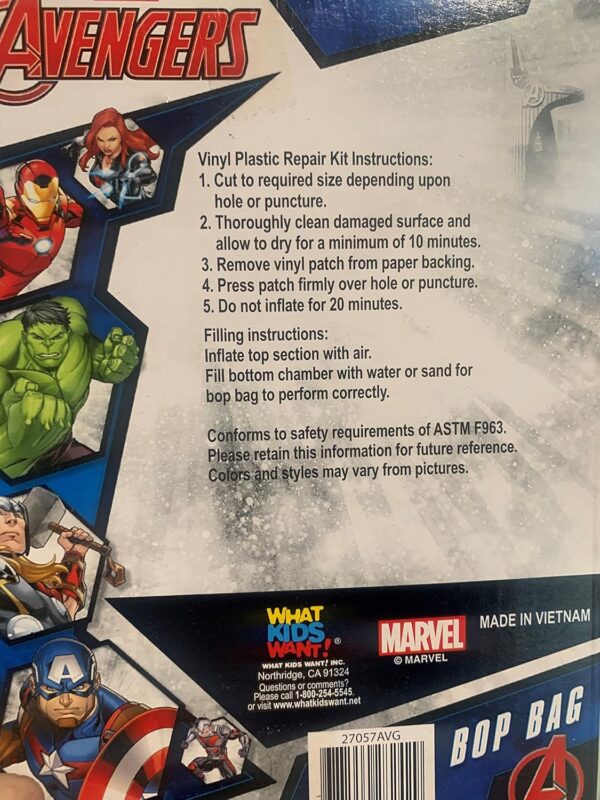 Avengers 36" Bop Bag - Styles May Vary - Image 3