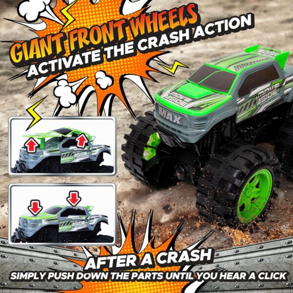 Exploding Monster Truck Toy with Explosive Crash Sounds and Lights, Smash It Up Again and Again, Monster Truck Toys for Boys Kids Ages 3, 4-7 & Above | Toddler Toys for 3 Year Old Boys Gift - Image 4