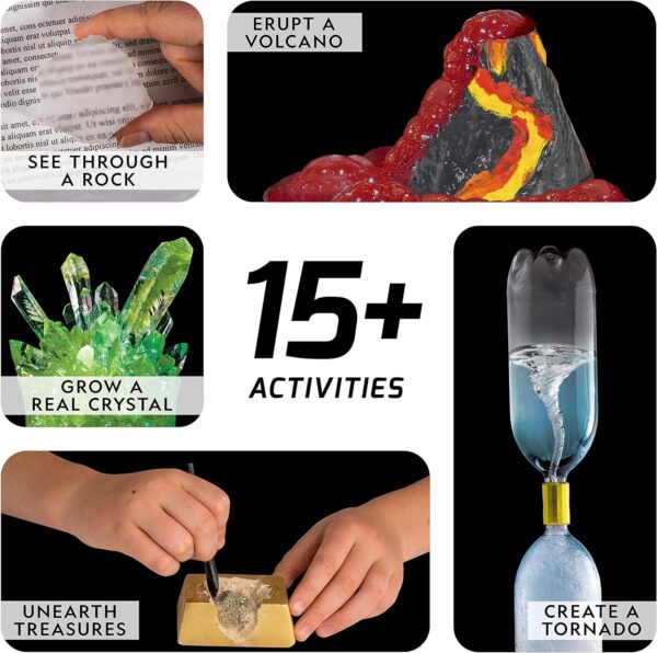 National Geographic STEM Science Kit - 15+ Experiments, Crystal Growing, Volcano Kit, Dig Kits & Gemstones for Kids - Amazon Exclusive - Image 2