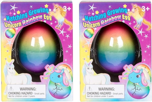 Set of 2 Surprise Growing Hatching Rainbow Egg Kids Toys (Unicorn) - Image 6