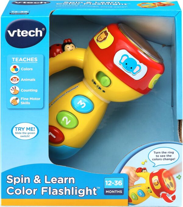 VTech Spin and Learn Color Flashlight, Yellow - Image 7