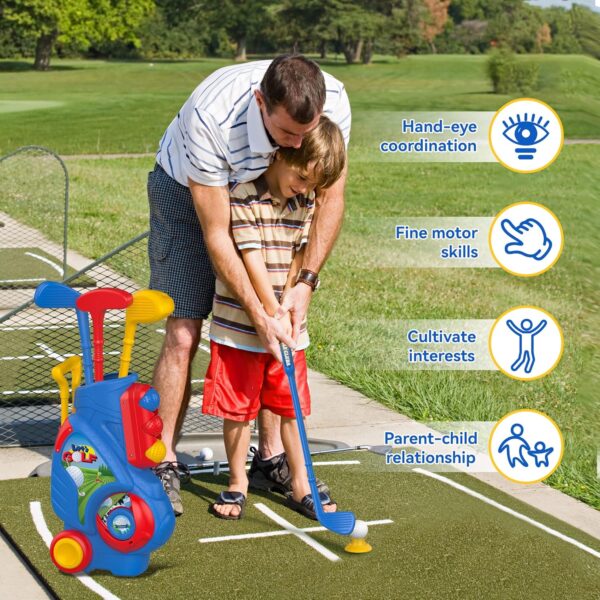 Liberry Toddler Golf Set, Upgraded Kids Golf Cart with Unique Shoulder Strap Design, Indoor and Outdoor Golf Toys for Boys and Girls Aged 1-5 Years Old - Image 4