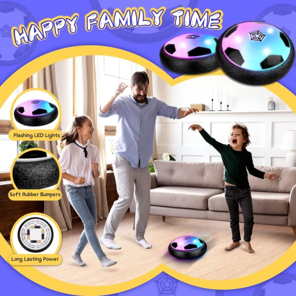 HopeRock Hover Soccer Ball Toys for 3-12 Year Old Boys Girls, Indoor and Outdoor Creative Toys for Toddlers with Foam Bumper, Birthday Gifts for 3 4 5 6 7 8+ Year Old Children's - Image 2