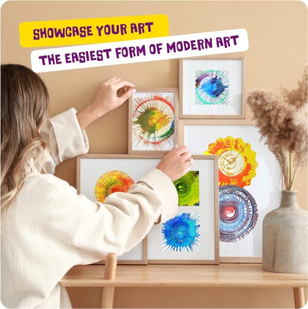 Paint Spin Art Machine Kit for Kids - Arts & Crafts for Boys & Girls Ages - Easter Art Craft Set Gifts for 6-9 Year Old Boy, Girl- Cool Painting Spinner Toys Kits Sets - Birthday Gift Ideas 6 7 8 9 - Image 4