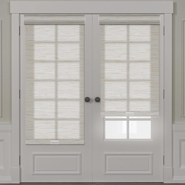 Boolegon Roller Shades for Windows Light Filtering Cordless Roller Blinds with Cassette Valance Roller Window Blinds Thermal Insulation Energy Saving Shades for Home Door Office,Beige,Custom Sizes - Image 2