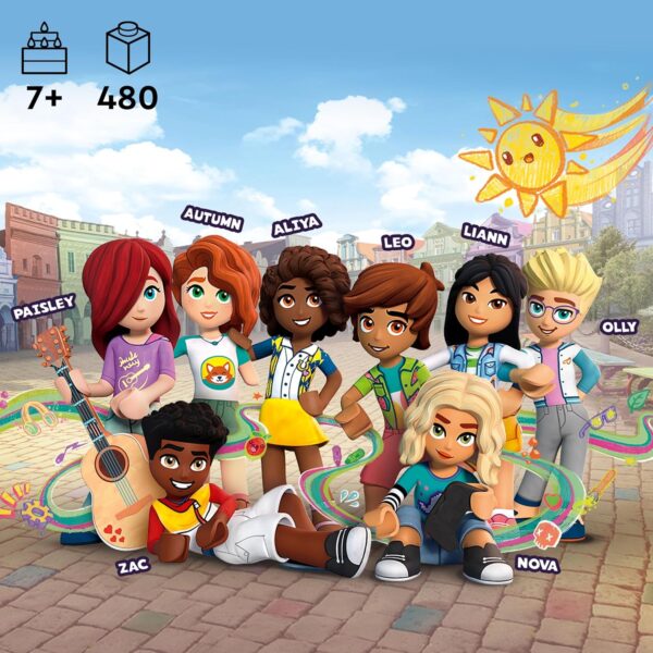 LEGO Friends Heartlake City Bus, Creative Building Toy for Girls & Boys Ages 7 and Up, with a Buildable Bus, Mobility Scooter and 3 Minidolls, Birthday Gift for Kids Who Love Pretend Play, 41759 - Image 6