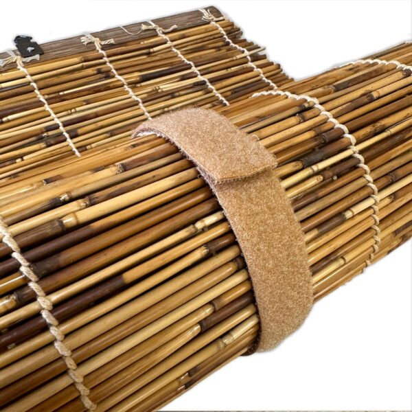 Backyard X-Scapes Light-Filtering Cord-Free Bamboo Reed Roll-Up Blind Shades for Windows Manual Roman Blinds Coffee 48 in W x 72 in H - Image 6