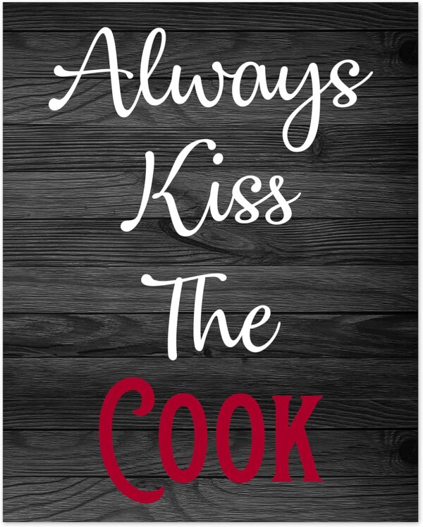 Retro Vintage Inspirational Rules Wall Art for Dining Room Kitchen Cafe and Restaurant Decor Red Black and White Prints Posters Signs Sets Home Decorations Funny Sayings Quotes We Dance in This - Image 4