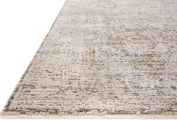 Loloi Amber Lewis x Alie Collection, Gold & Beige 7'-10" x 7'-10" Round Area Rug – Antique & Modern Accent Rugs for Living Room, Bedroom, Entryway & Hallway, No Shed High Traffic Area Home Decor Rug - Image 7