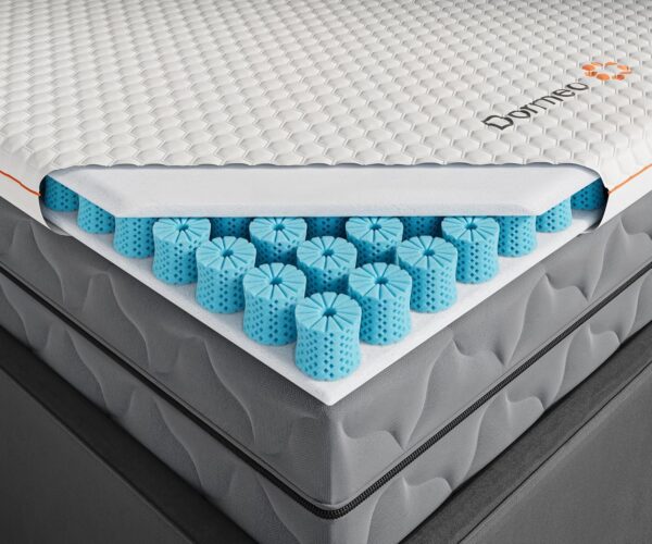 Dormeo Split King Mattress Topper - OctaspringⓇ Technology Premium Mattress Topper, Relieving Pressure Points and Optimal Back Support - Cooling Mattress Topper with Anti-Slip Bottom, 3 inch