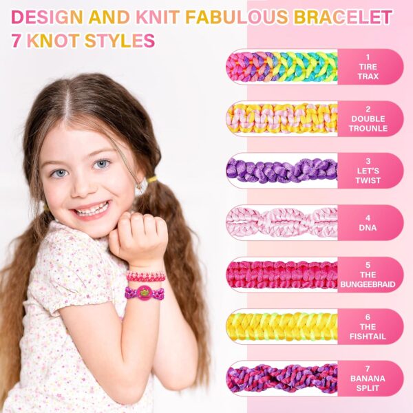 Dpai Friendship Bracelet Making Kit for Girls,DIY Arts and Crafts Toys,Jewelry String Maker Kit,The Best Birthday Gifts Ideas for Girls 6 7 8 9 10 11 12+ Years Old（Pink） - Image 2