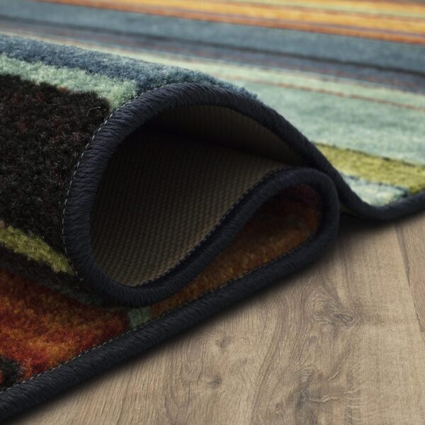 Mohawk Home Rainbow Stripe 5' x 8' Area Rug - Multicolor - Perfect for Living Room, Dining Room, Office - Image 6