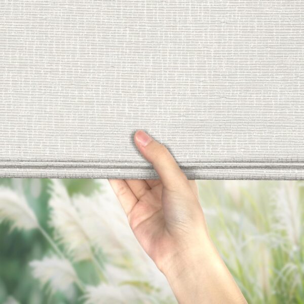Roman Shades for Windows, Blackout Light Filtering Cordless Roman Blinds, Window Shades, UV Protection, Privacy, Window Blinds, Easy to Install, My-Blackout-White, Custom Size - Image 2