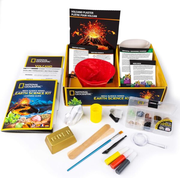 National Geographic STEM Science Kit - 15+ Experiments, Crystal Growing, Volcano Kit, Dig Kits & Gemstones for Kids - Amazon Exclusive - Image 6