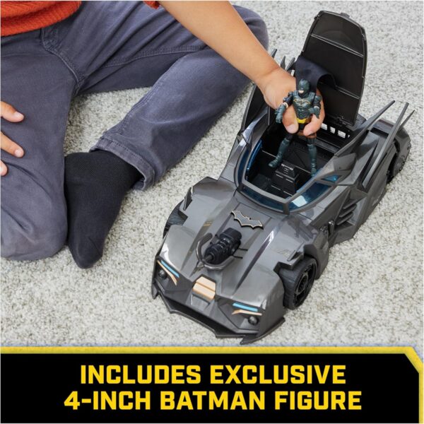 DC Comics, Crusader Batmobile Playset with Exclusive 4-inch Batman Figure, 3 Super-Villain Paper Figures, Kids Toys for Boys and Girls Ages 4+ - Image 5