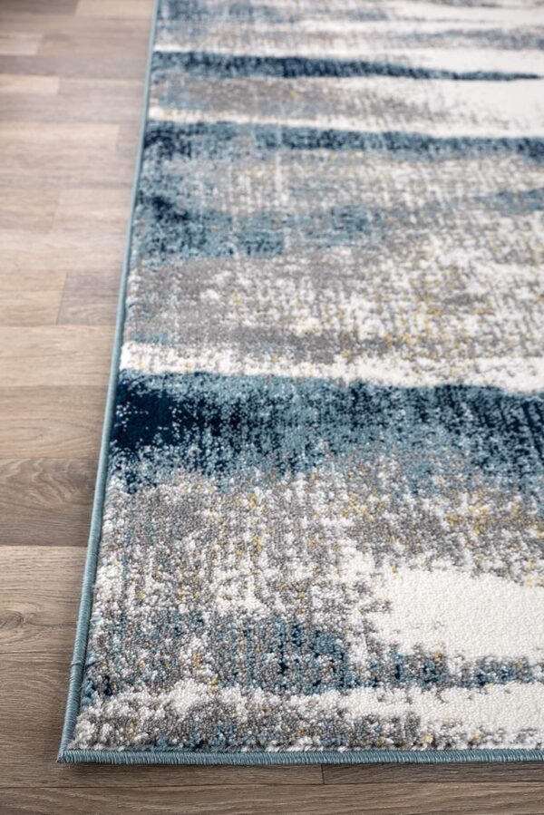 Rugshop Modern Abstract Waves Area Rug 3'3"x 5' Blue - Image 6