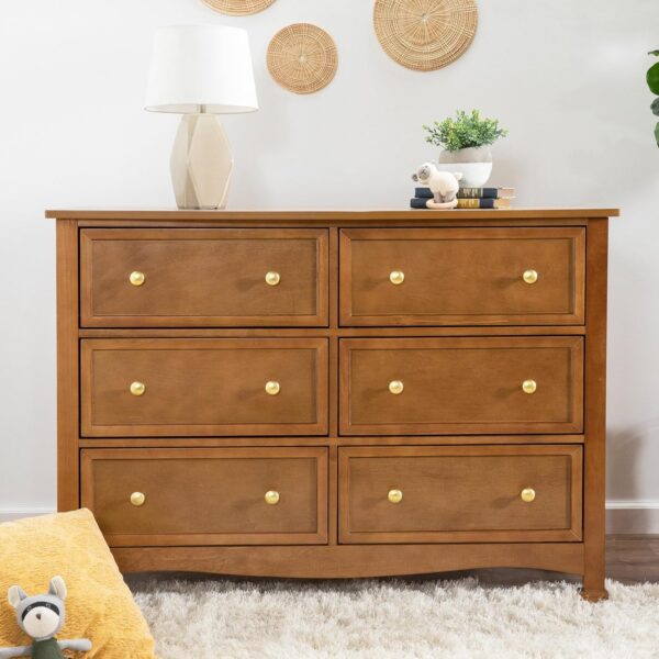 DaVinci Kalani 6-Drawer Double Wide Dresser in Chestnut - Image 2