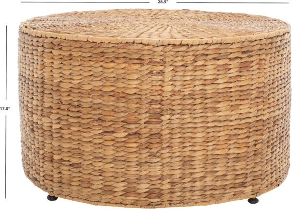 Safavieh Home Collection Jesse Wicker Coffee Table, Natural - Image 3