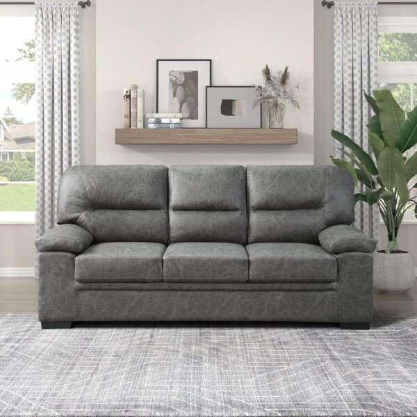 Lexicon EOLA Living Room Sofa, Dark Gray