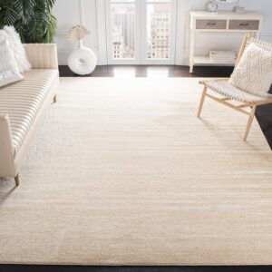 SAFAVIEH Adirondack Collection Area Rug - 6' x 9', Champagne & Cream, Modern Ombre Design, Non-Shedding & Easy Care, Ideal for High Traffic Areas in Living Room, Bedroom (ADR113W)