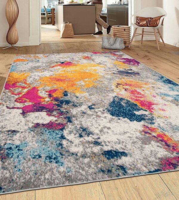 Rugshop Sky Collection Modern Abstract Area Rug 5' x 7' Multi