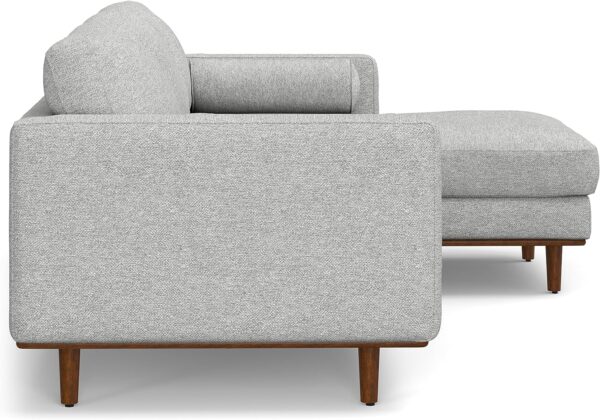 SIMPLIHOME Morrison Right, 102 inch - Sectional Sofa, Mist Grey - Image 5