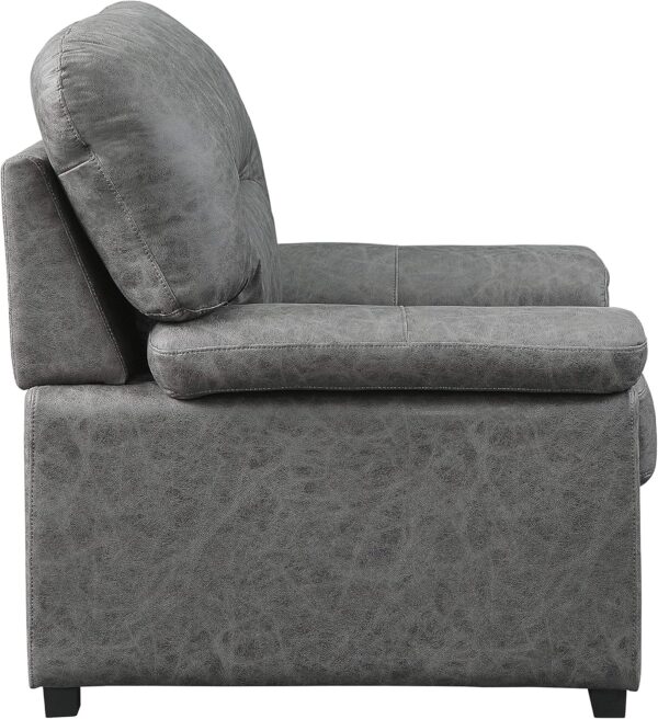 Lexicon EOLA Living Room Sofa, Dark Gray - Image 4