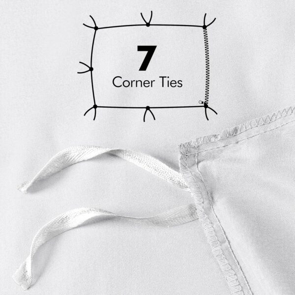 Utopia Bedding Duvet Cover Queen Size - 1 Duvet Cover with 2 Pillow Shams - 3 Pieces Bedding Duvet Cover with Zipper Closure - Soft Brushed Microfiber, 90 X 90 Inches (Queen, White) - Image 5