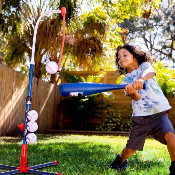 Grow-with-Me Kids Baseball Batting Tee + Stand Set for Youth + Toddlers - Youth Baseball, Softball + Teeball Hitting Tee Set for Boys + Girls - Image 5